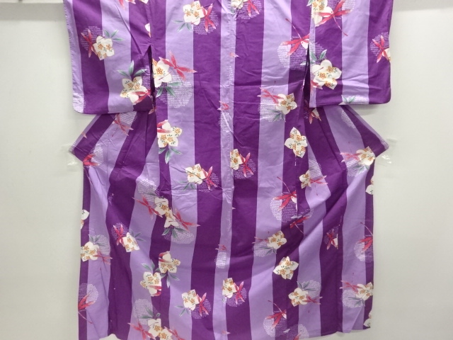 JAPANESE KIMONO / YUKATA / COTTON / DRAGONFLY